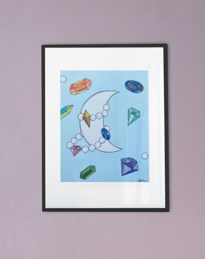 Jewel Moon - Art Print