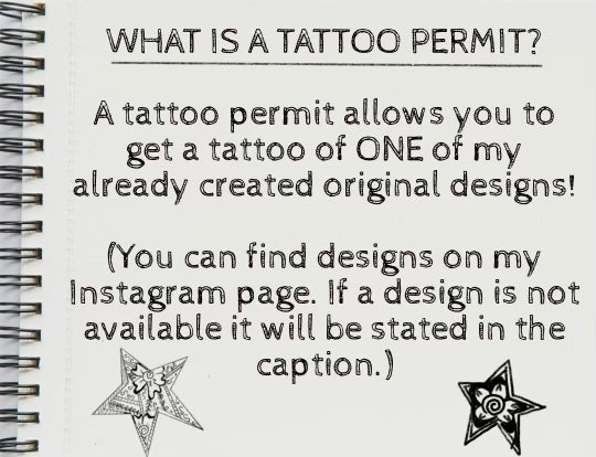 Tattoo Permits!