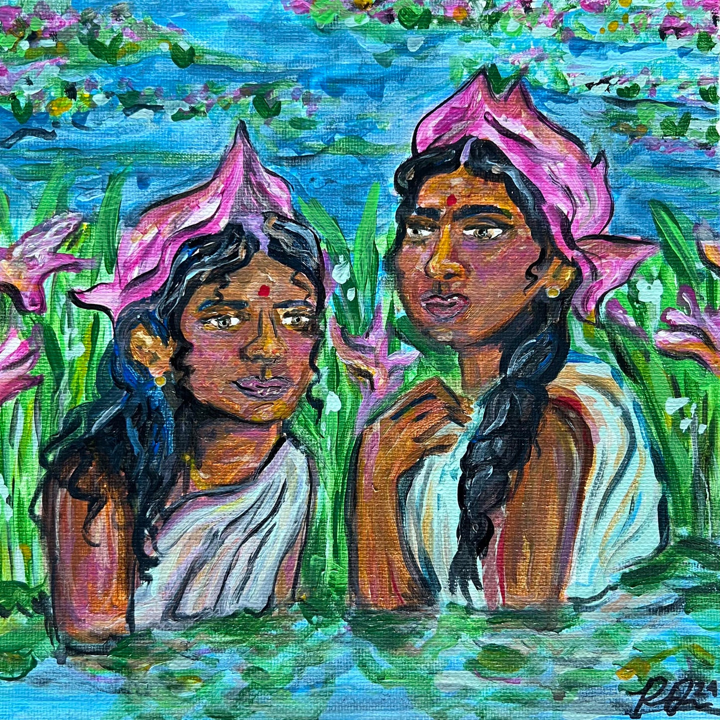 Lotus Sisters - Art Print